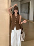 Knitted Round Neck Sleeveless Vest